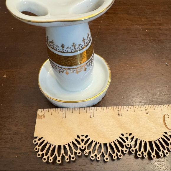 Porcelain Toothbrush Holder Regal Gold Andre Richard Made in Japan Vintage - Picture 6 of 15
